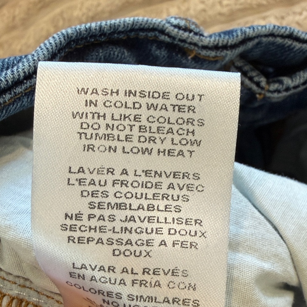 Good American Straight Leg Blue Jeans in Light Indigo Size 4/27 - Picture 8 of 9